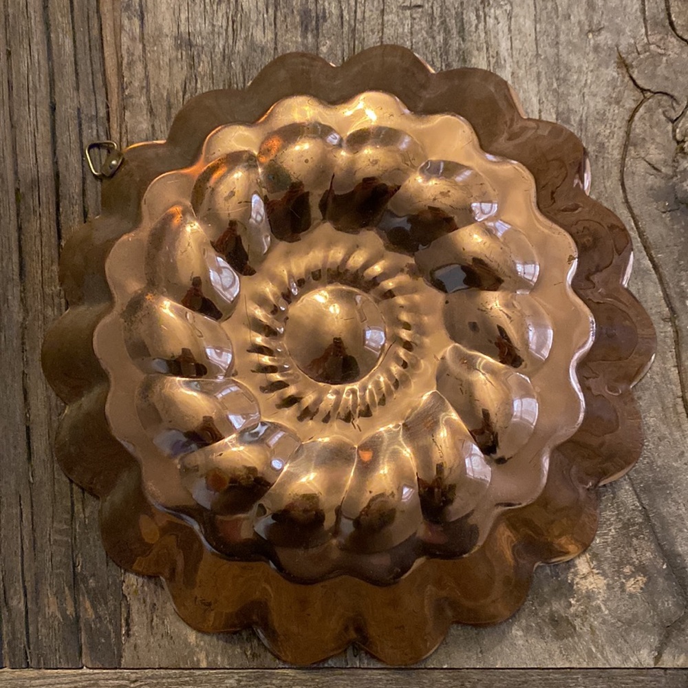 Vintage Copper Plated Mold